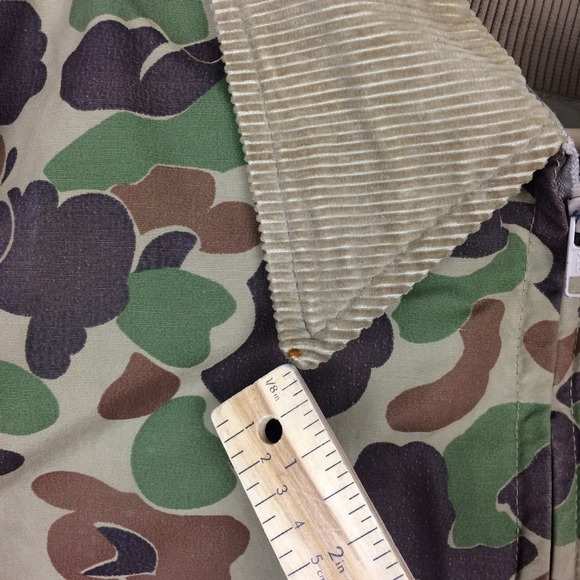 Vtg Woods Goose Camo Jacket Shell w Zip In Down Vest Mens Large Canada Hunting - Picture 5 of 16